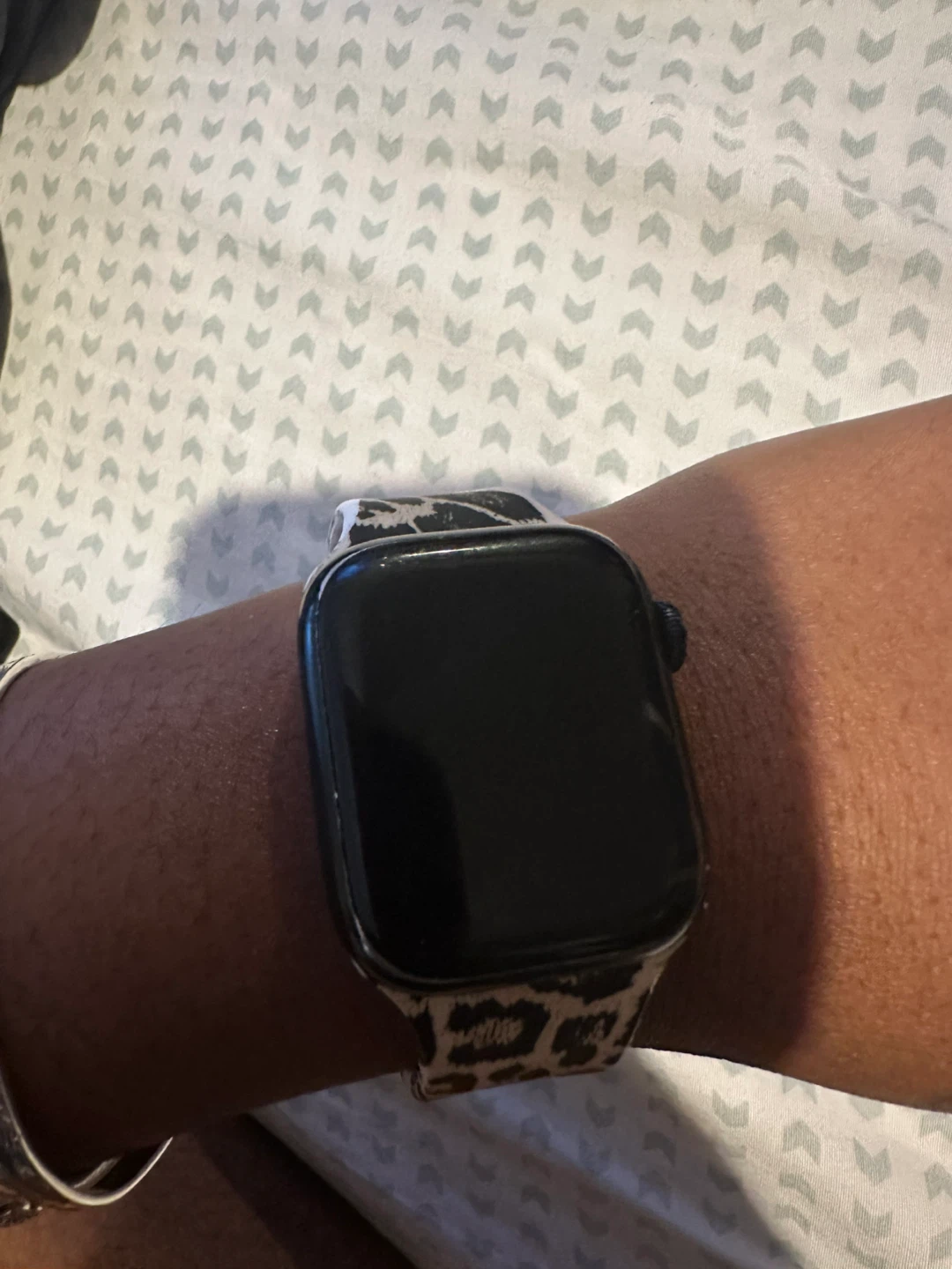 Apple Watch with Leopard Print Band