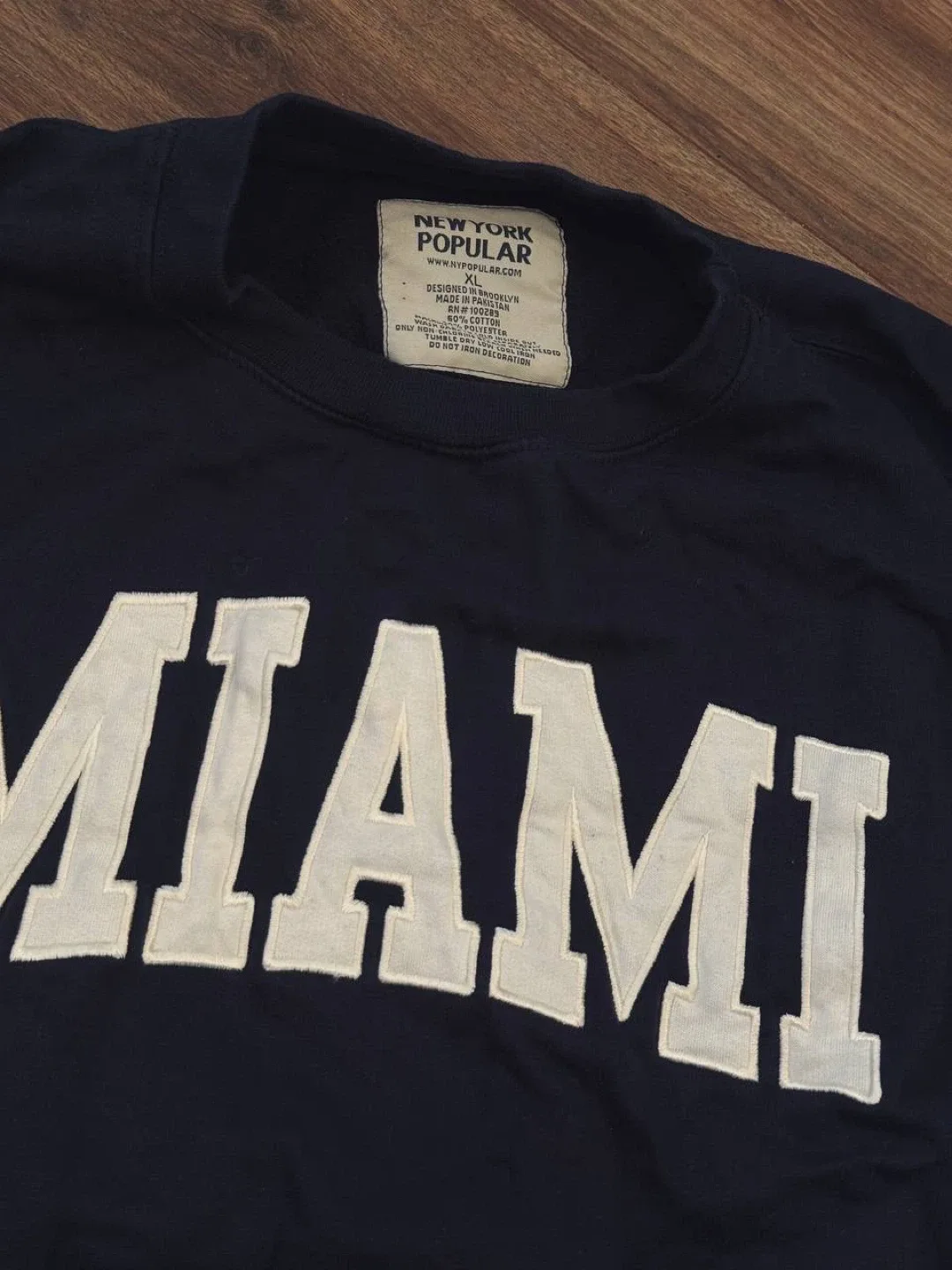 Blue Miami Sweatshirt XL, unisex image indicator(2)