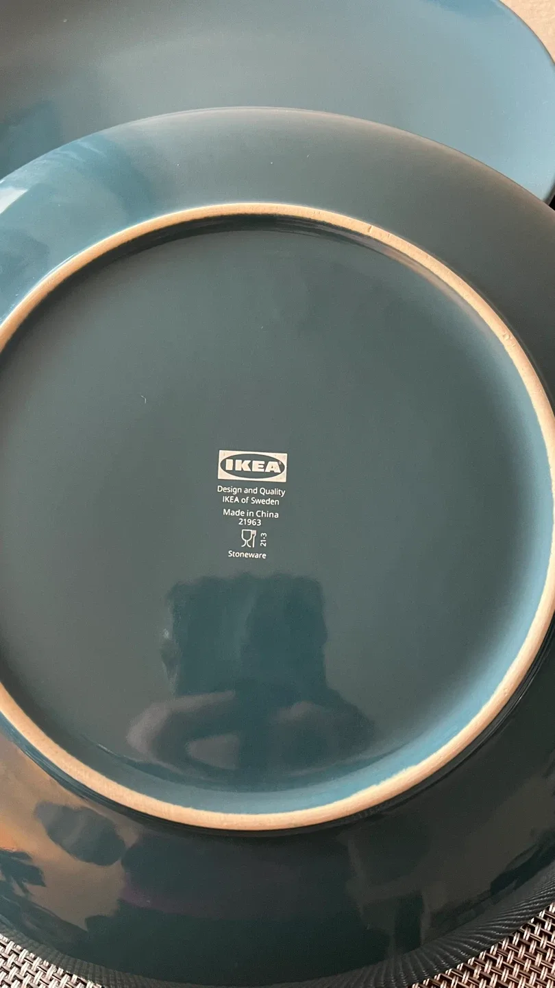 Set of 7 IKEA Fargrik 10.5” Stoneware Plates-Discontinued Style image indicator(3)