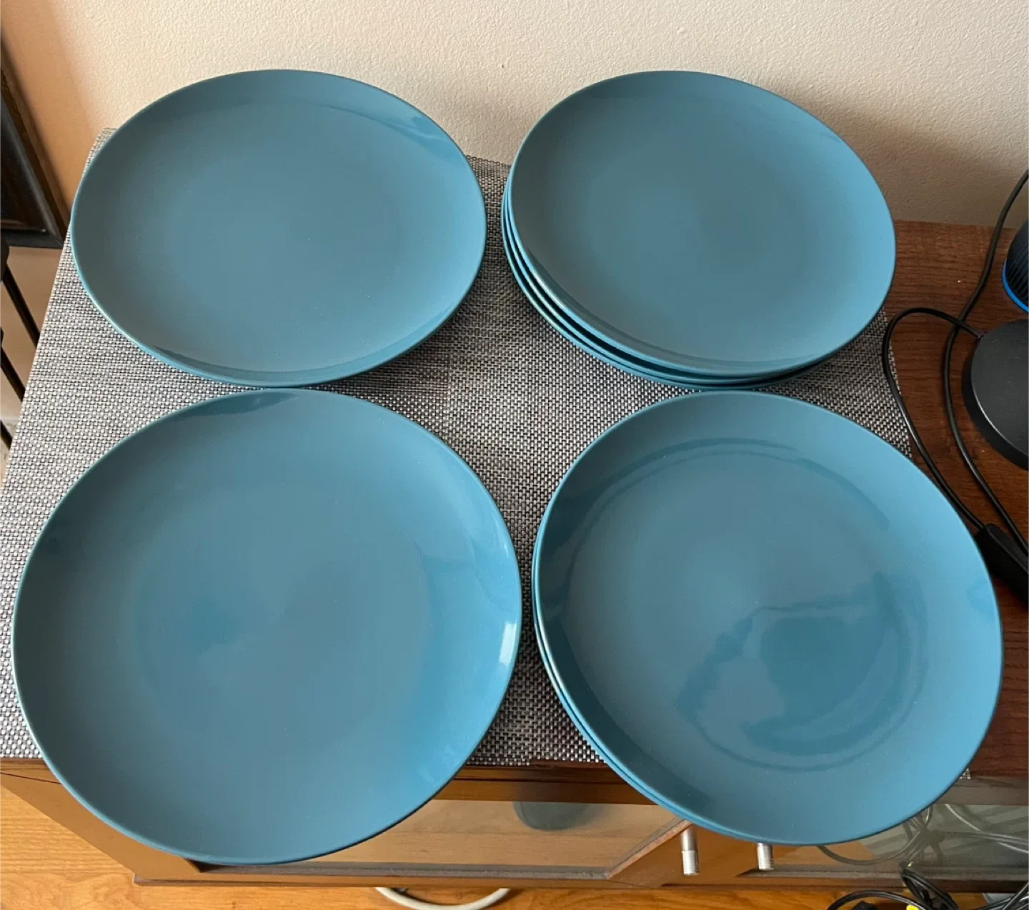 Set of 7 IKEA Fargrik 10.5” Stoneware Plates-Discontinued Style image indicator(5)