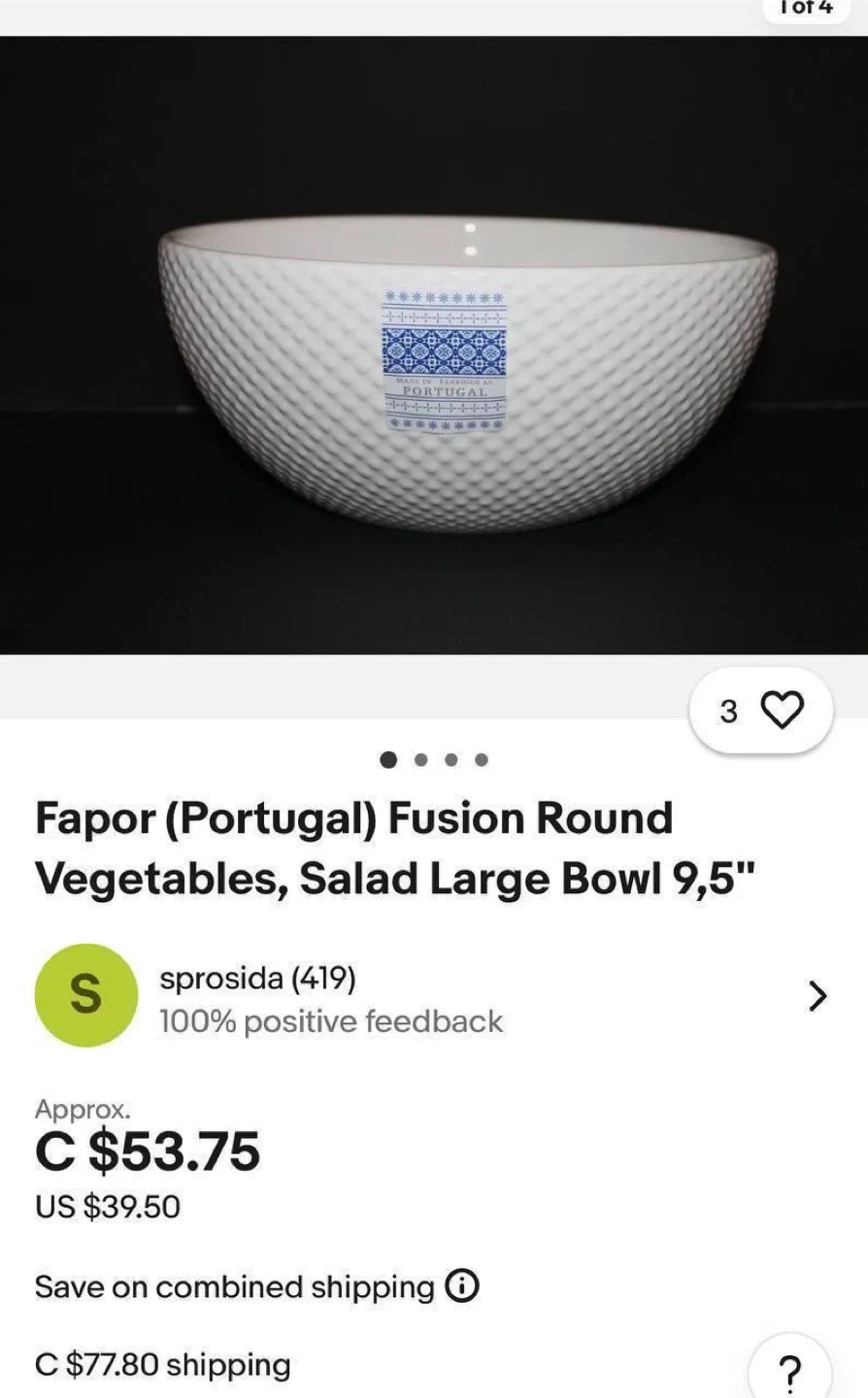 Fapor Portugal Fusion Round Bowl 9.5" image indicator(4)