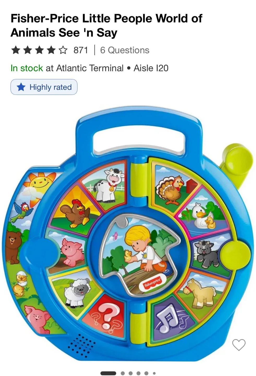 Fisher Price Little People World of Animals See 'n Say