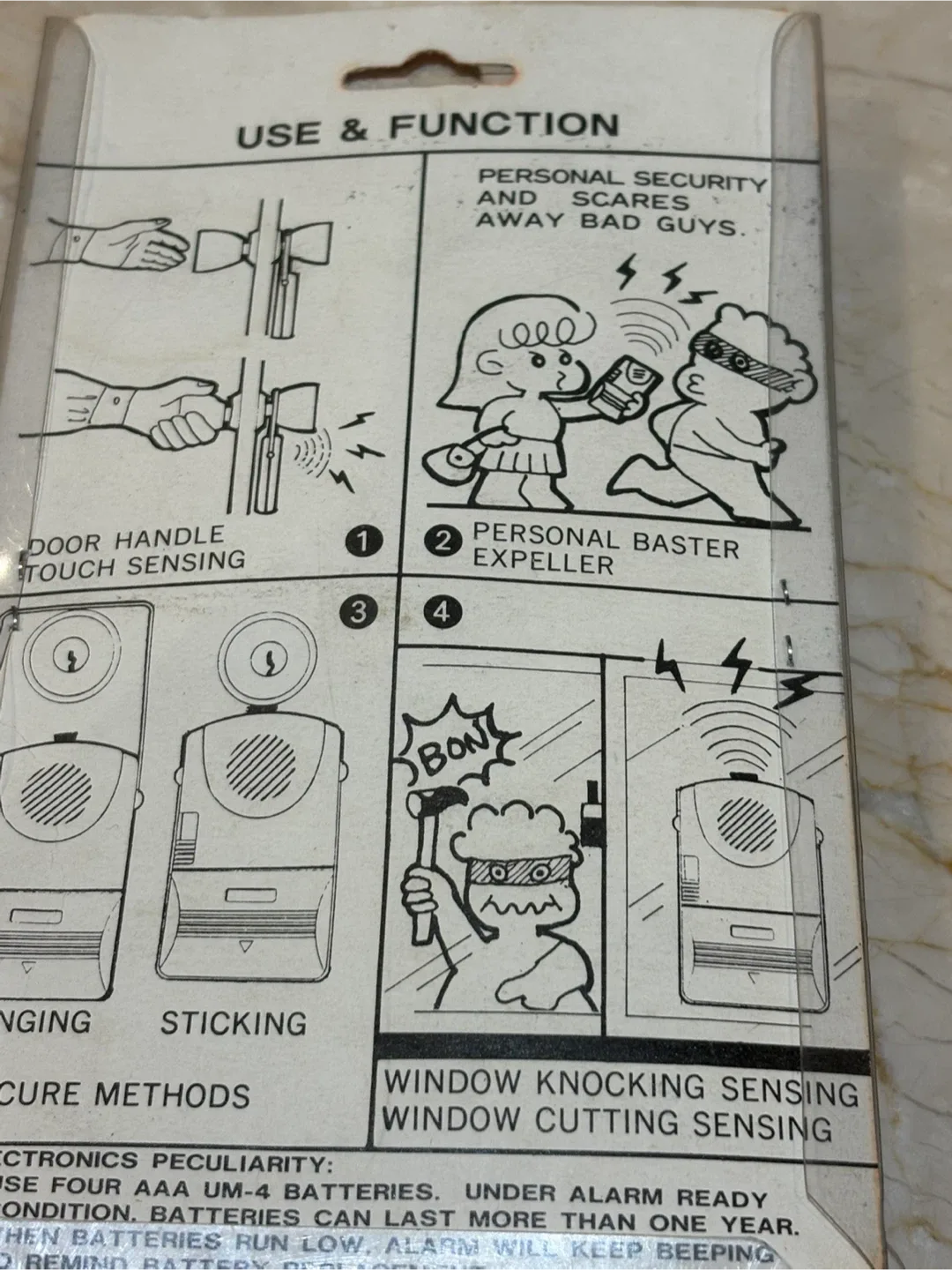 Mini Bodi-Gard Sensing Alarm vintage NIB image indicator(2)