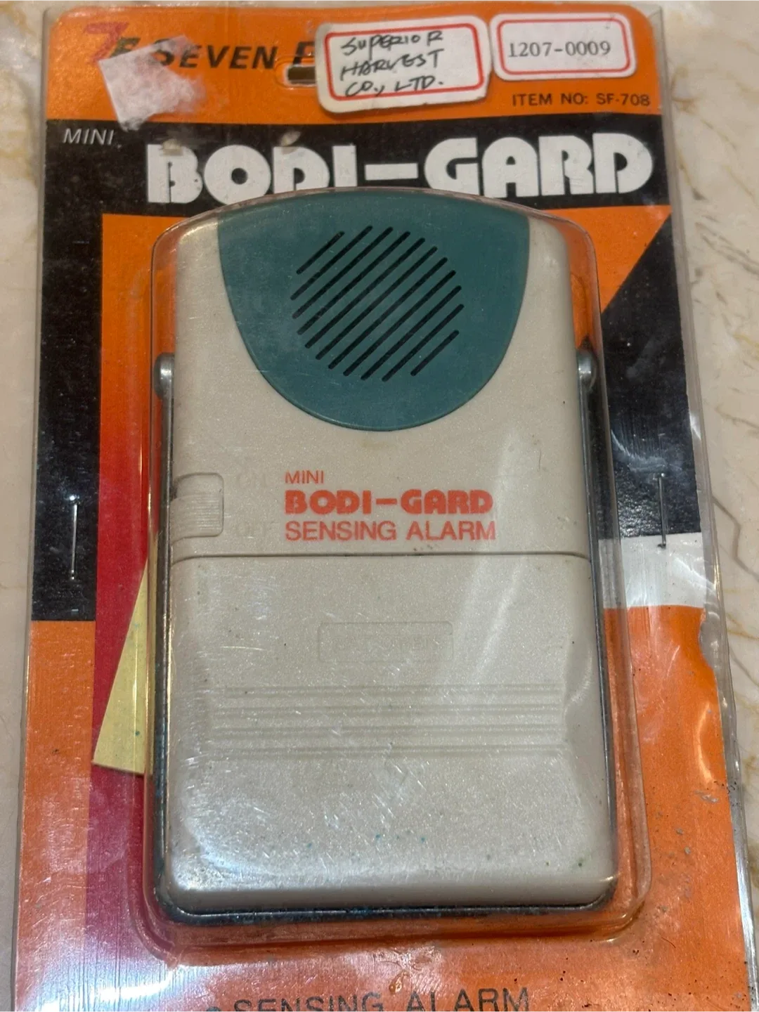 Mini Bodi-Gard Sensing Alarm vintage NIB