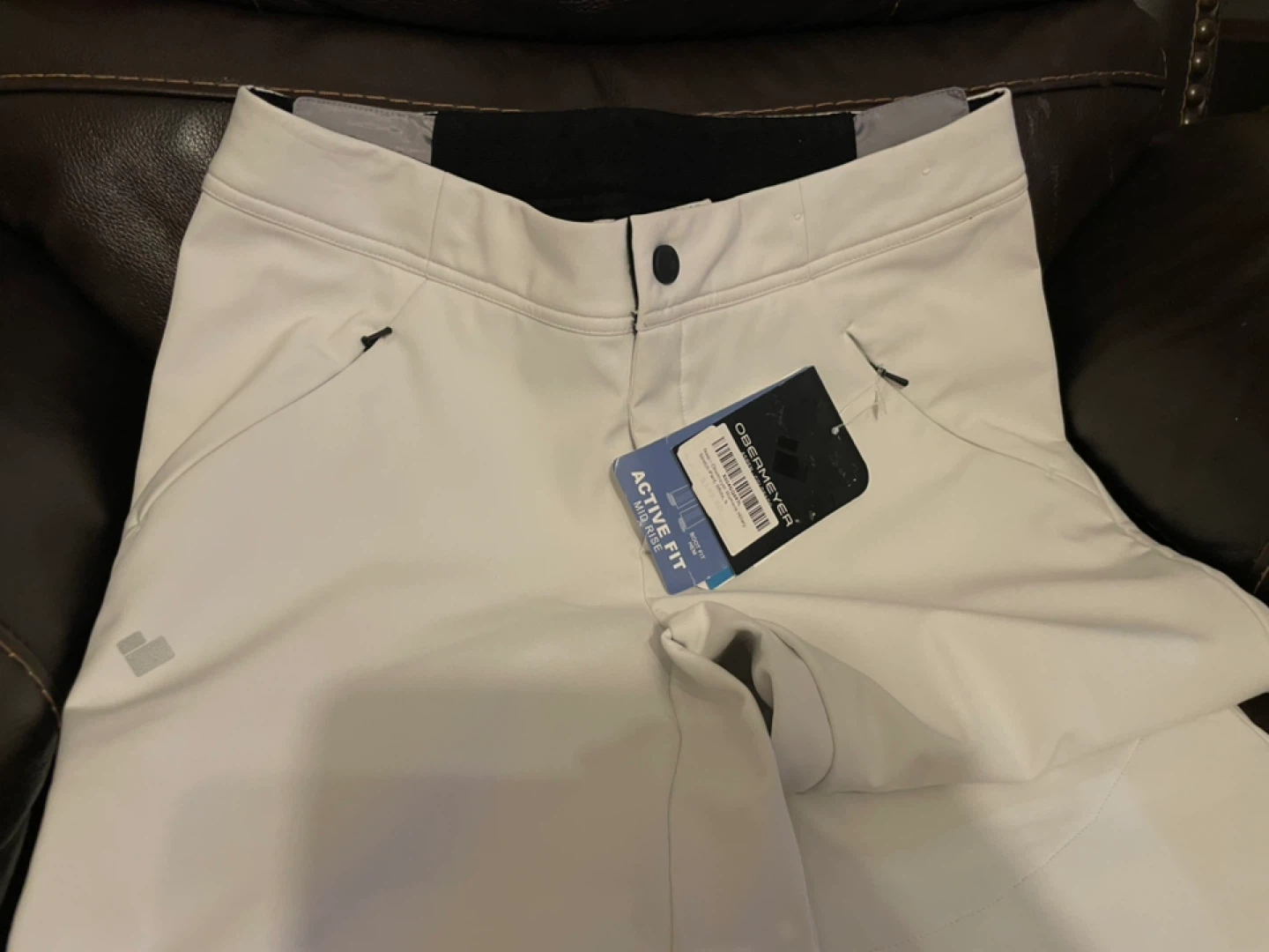 New Obermeyer Women's Hillary Stretch Pant, White, Size 6 - photo 4