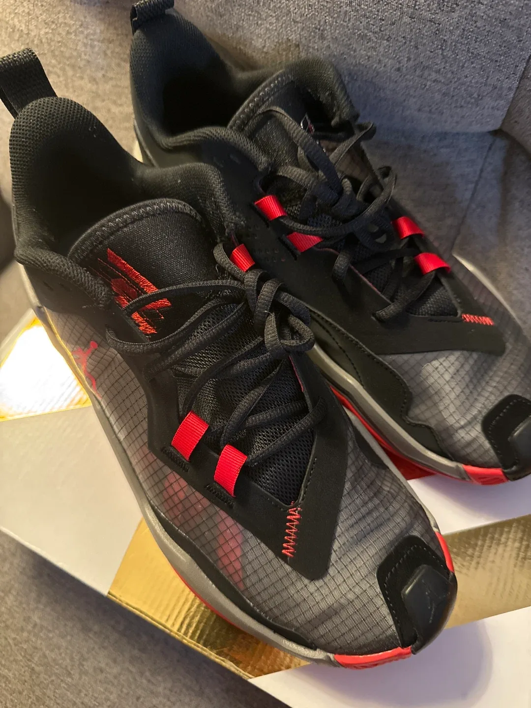 Jordan One Take 4 Black/Red, Size 10 US image indicator(2)