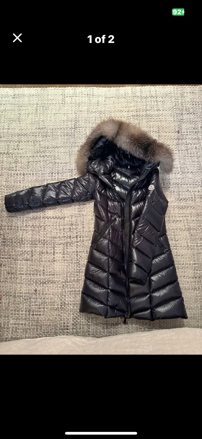 Moncler Black Down Puffer Jacket