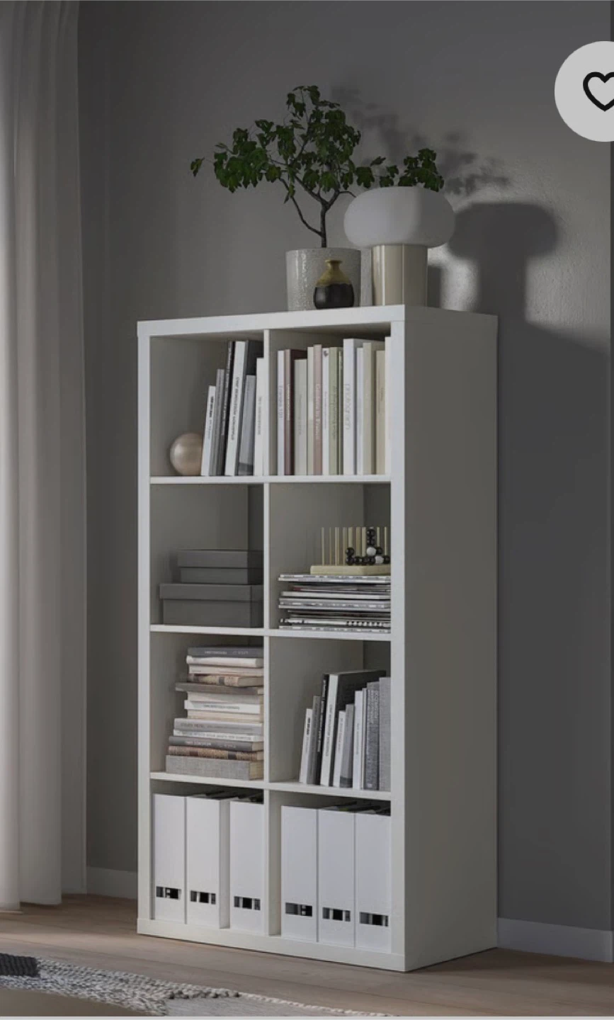 IKEA Kallax White Shelf Unit