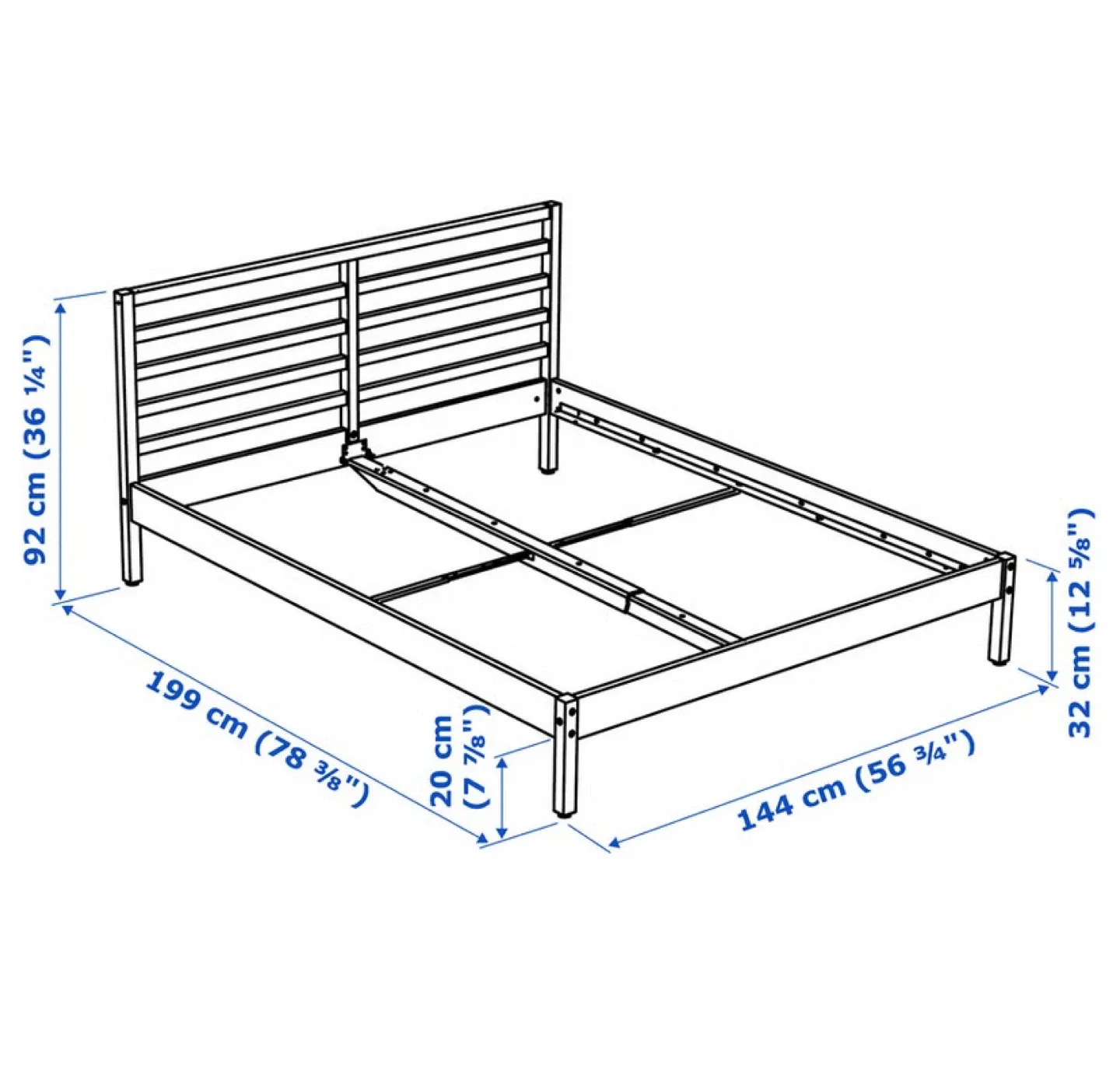 IKEA TARVA Full-Size Wooden Bed Frame (CAN DELIVER) image indicator(2)