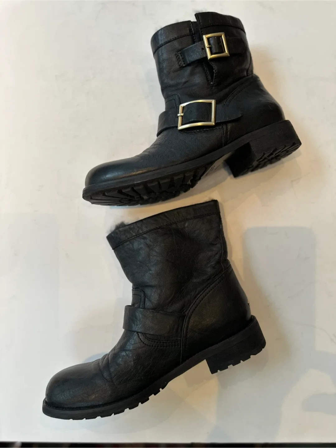 JIMMY CHOO authentic women’s  Moto Boots Sz. EUR 39/ US 8-8.5 image indicator(4)