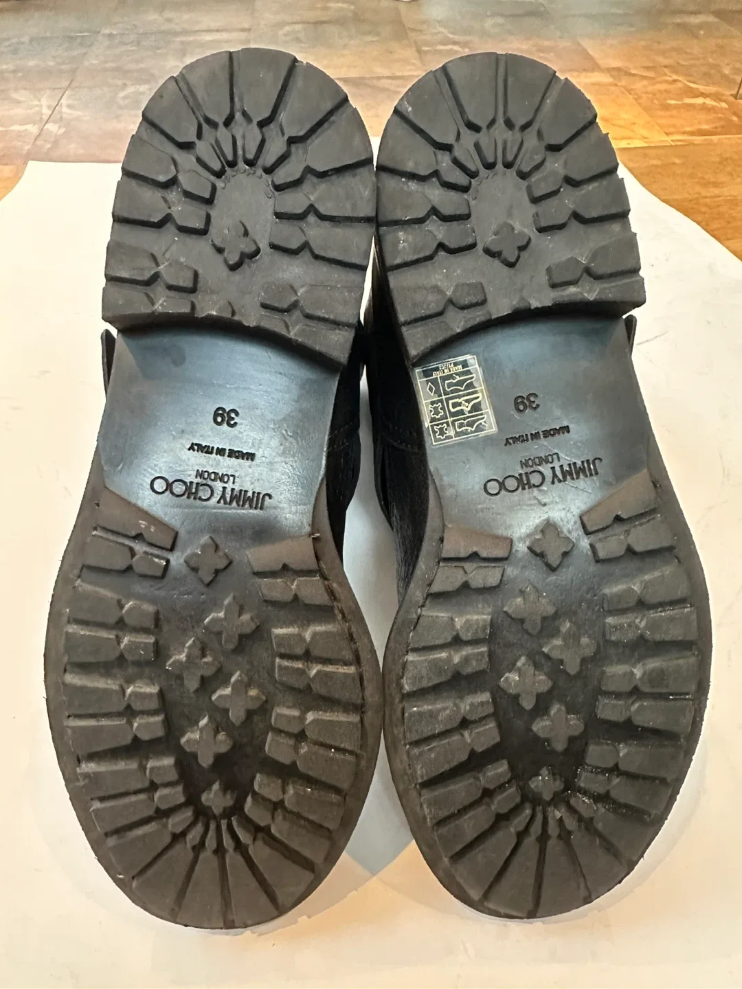 JIMMY CHOO authentic women’s  Moto Boots Sz. EUR 39/ US 8-8.5 image indicator(7)