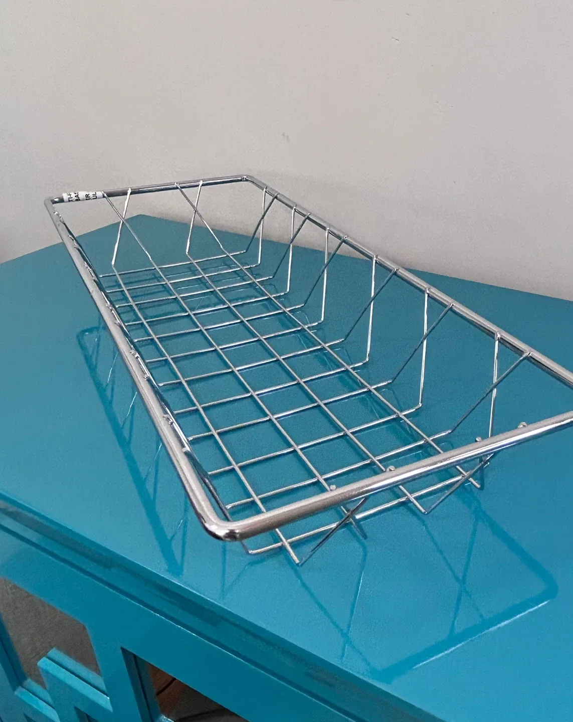 NEW Chrome Wire Storage Basket image indicator(2)