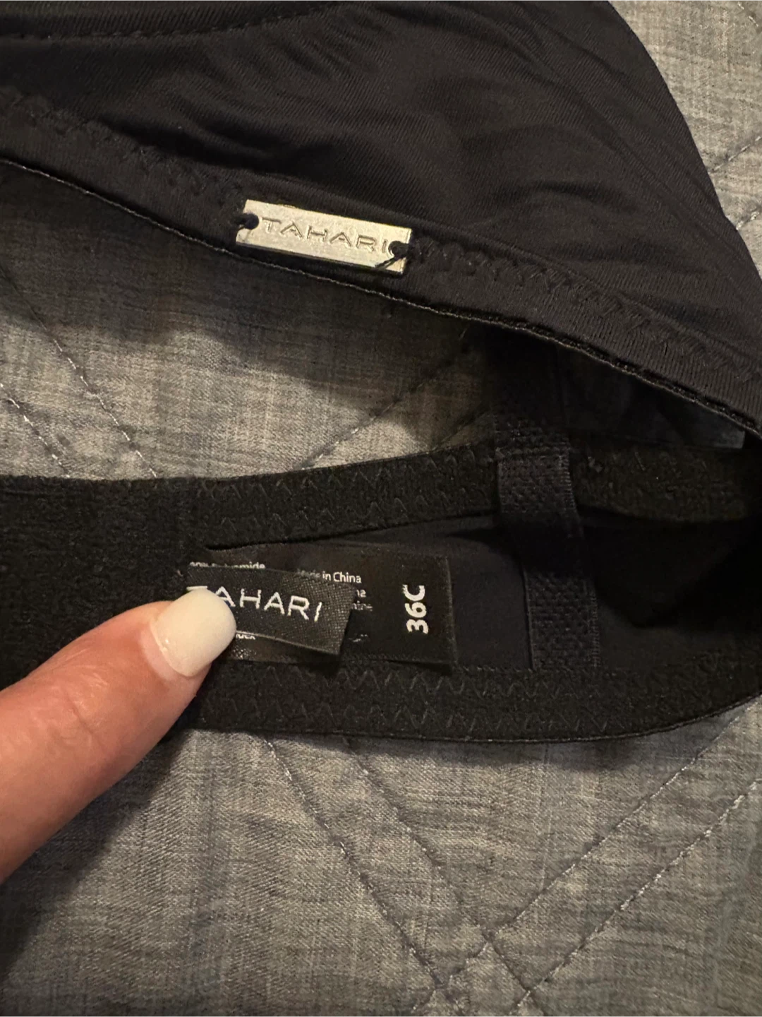 Tahari Black Bra - Size 36C - photo 4