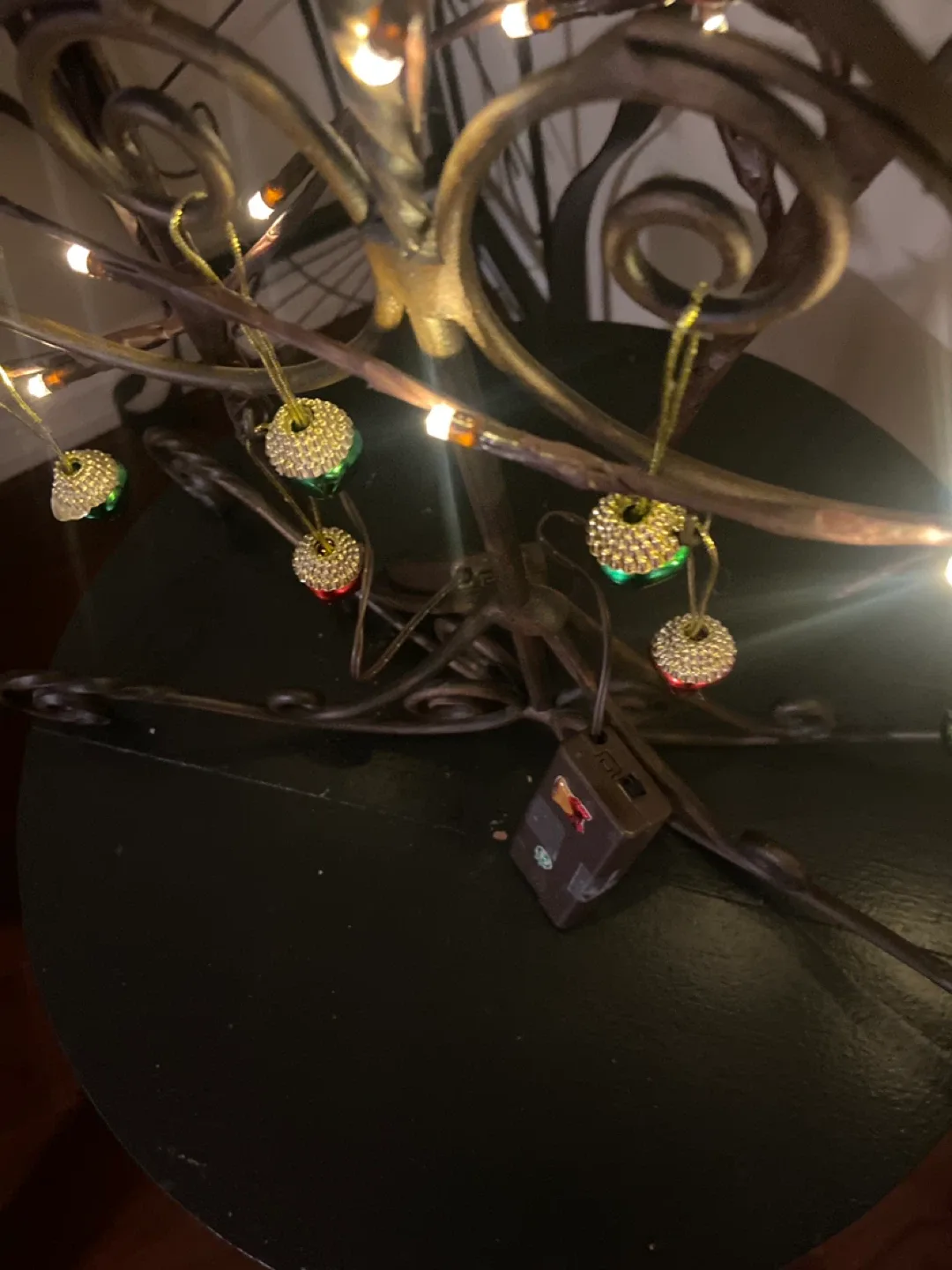 Decorative iron  Christmas Tree with Ornaments image indicator(3)