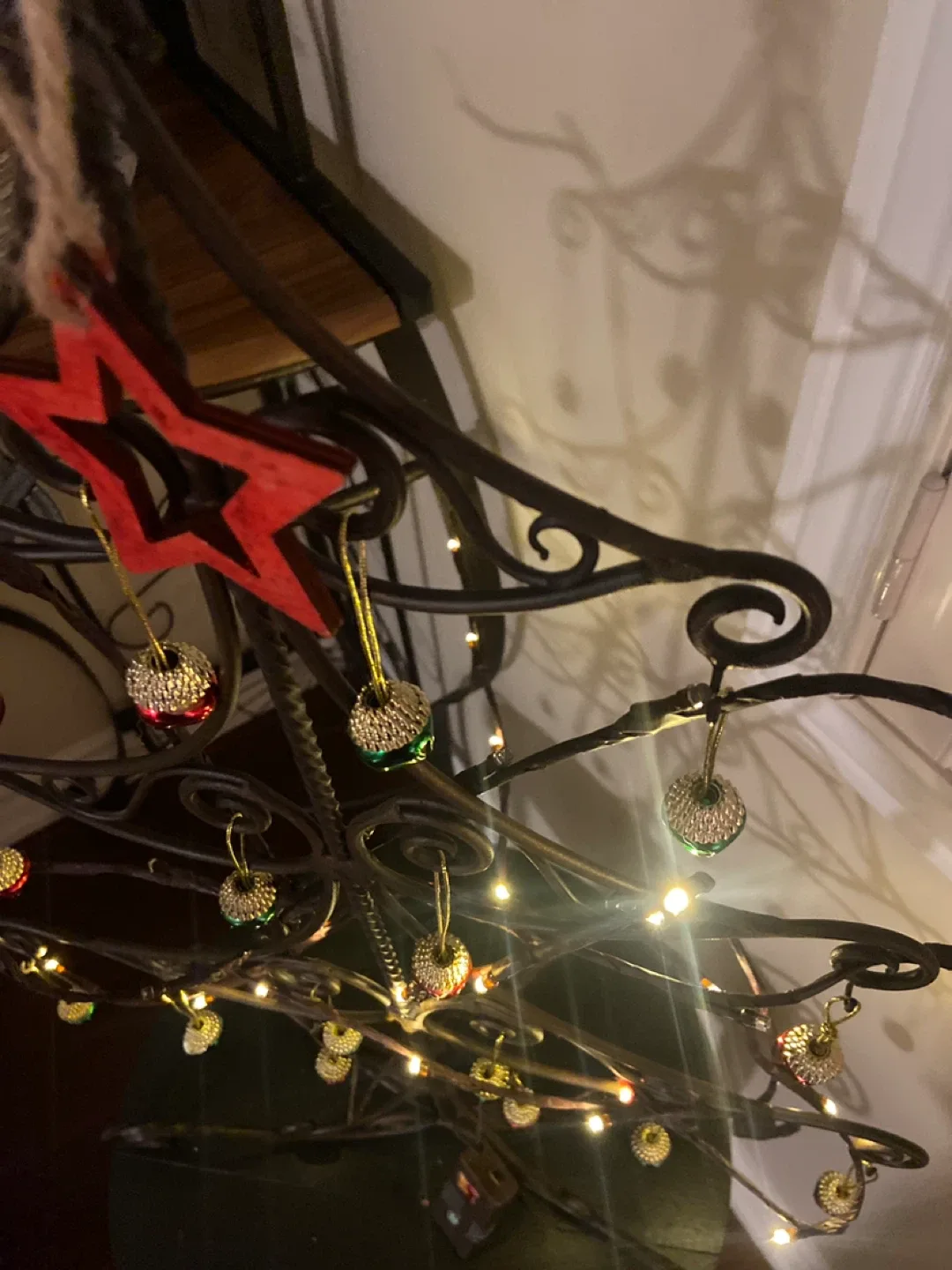 Decorative iron  Christmas Tree with Ornaments image indicator(4)