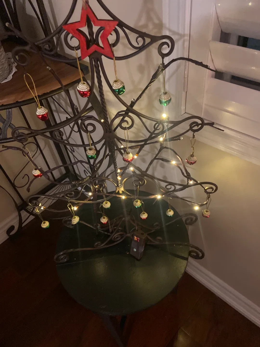 Decorative iron  Christmas Tree with Ornaments image indicator(5)