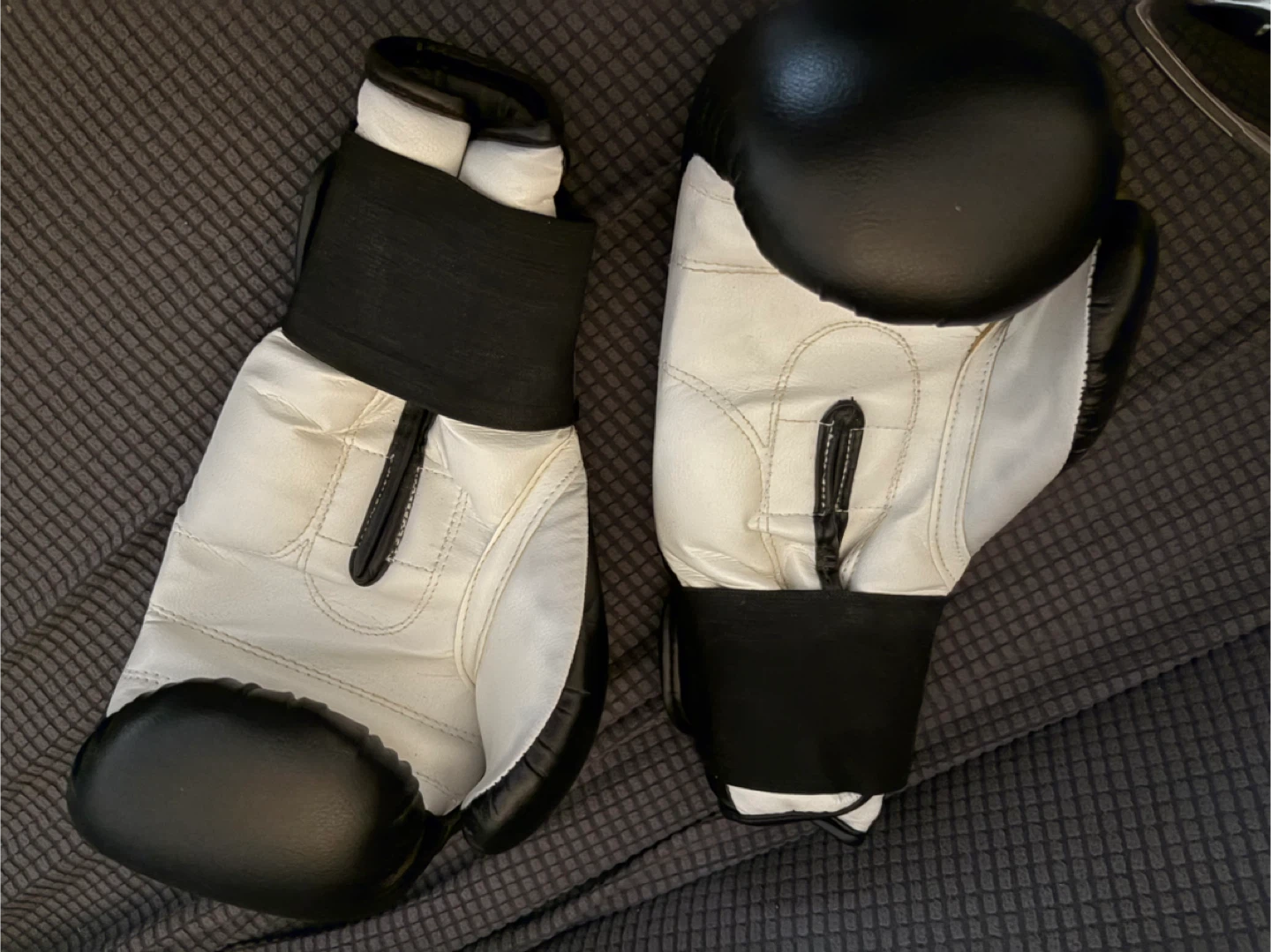 White & Black Boxing Gloves