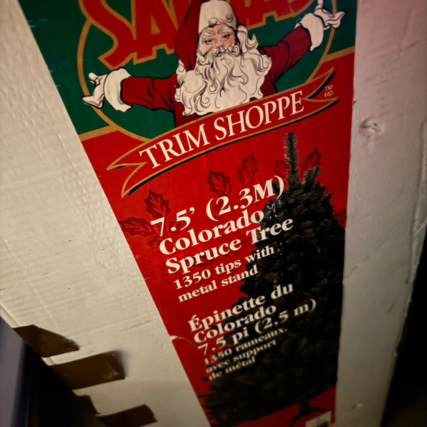 Santa's Trim Shoppe Colorado Spruce Tree 7.5'