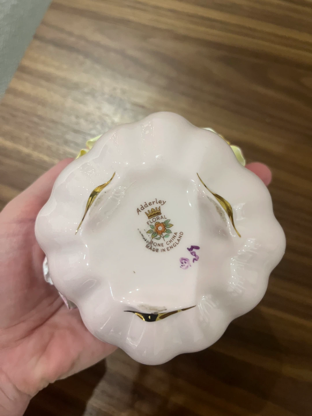 Adderley Floral Bone China England Ornament - photo 4