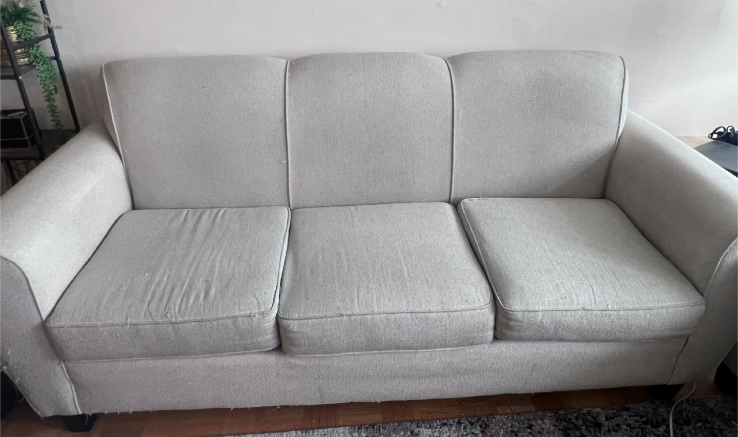Beige 3-Seater Sofa