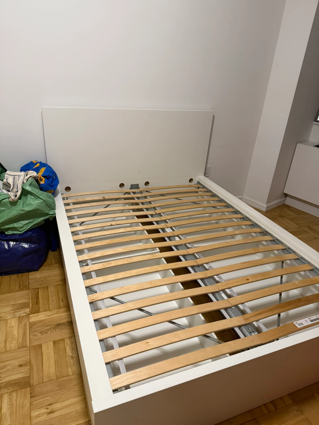 IKEA MALM Full Bed Frame (White) with 4 Storage Drawers - photo 5