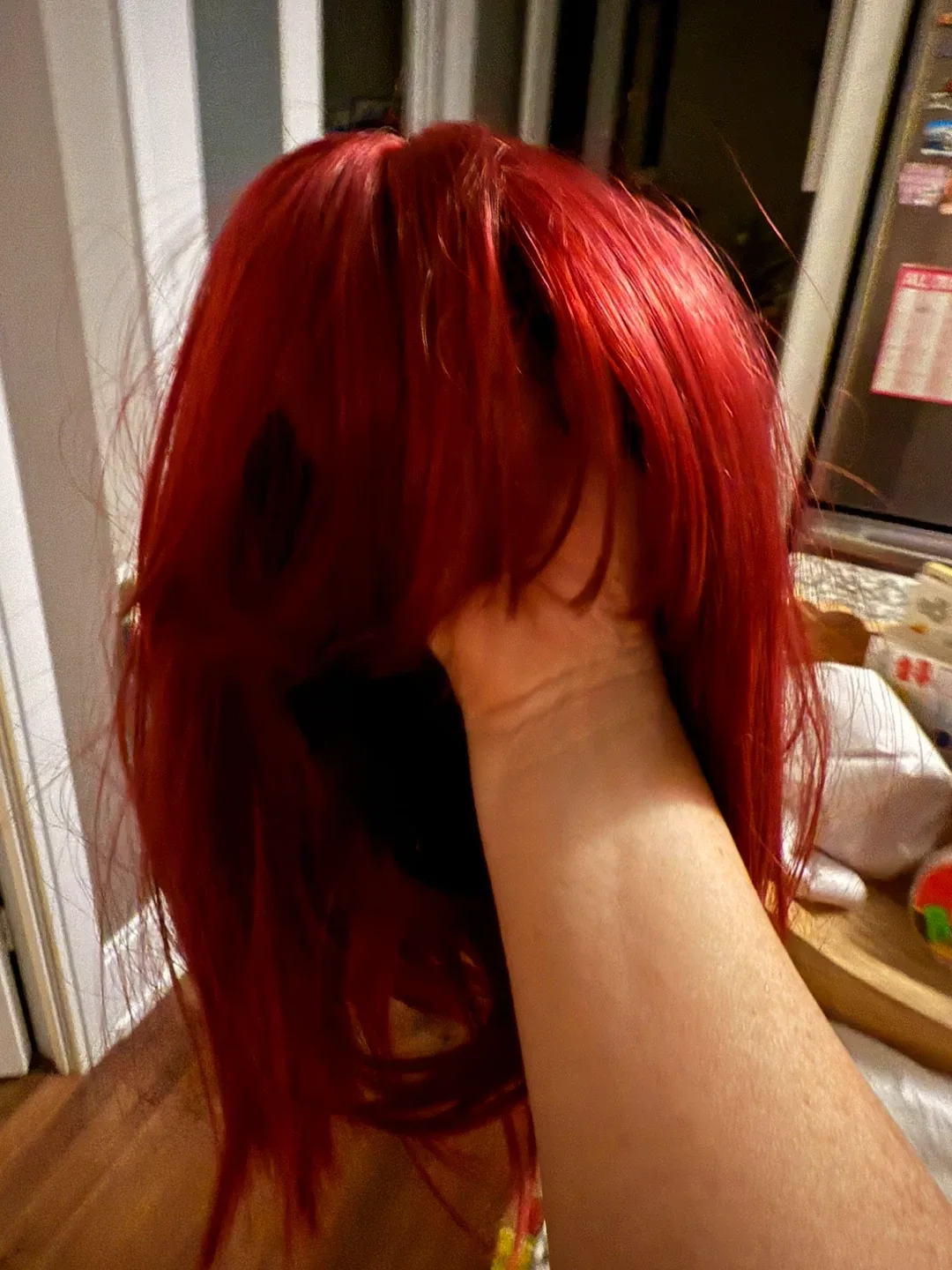 Super cute auburn wig