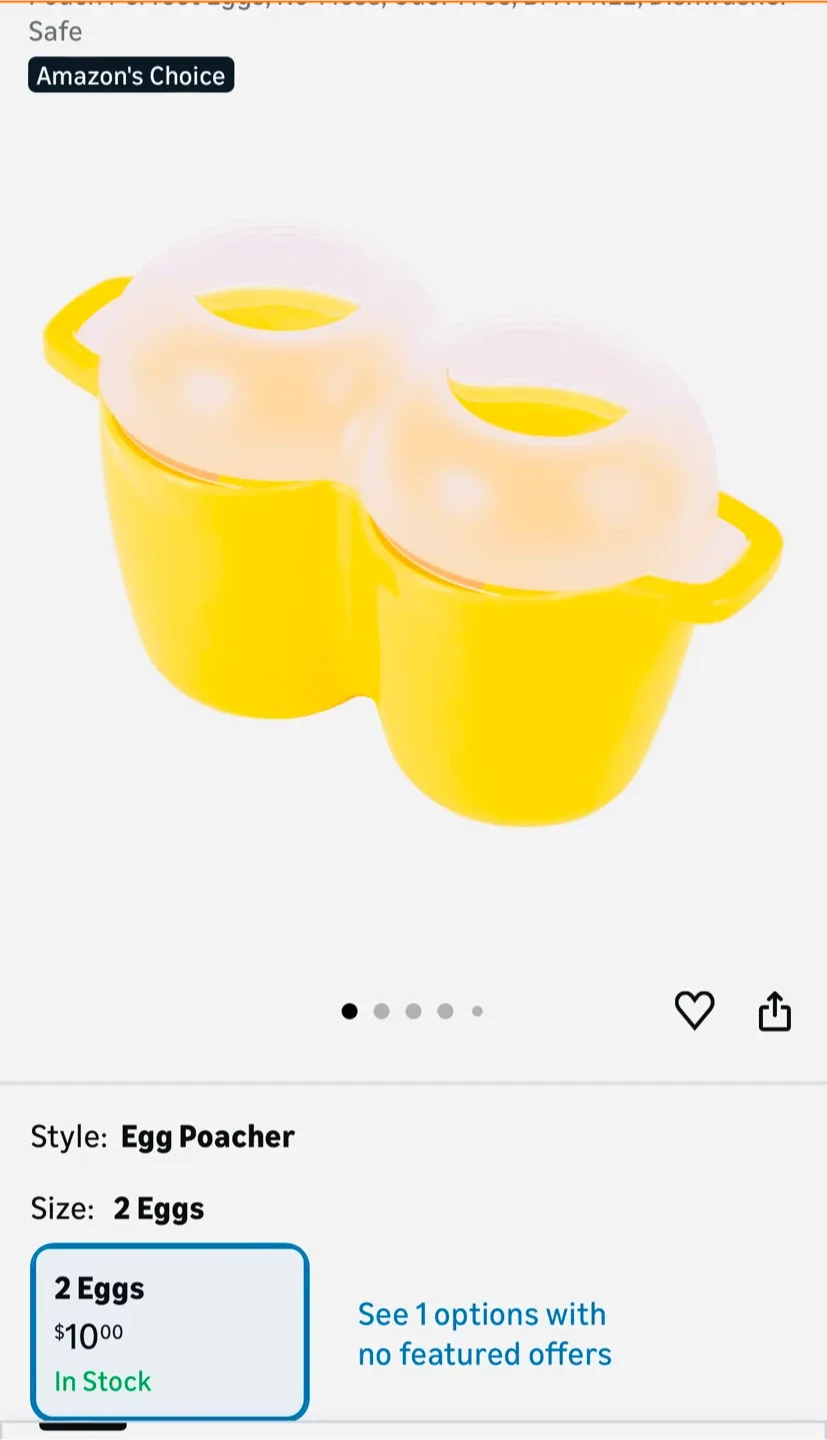 Yellow Egg Poacher - 2 Eggs