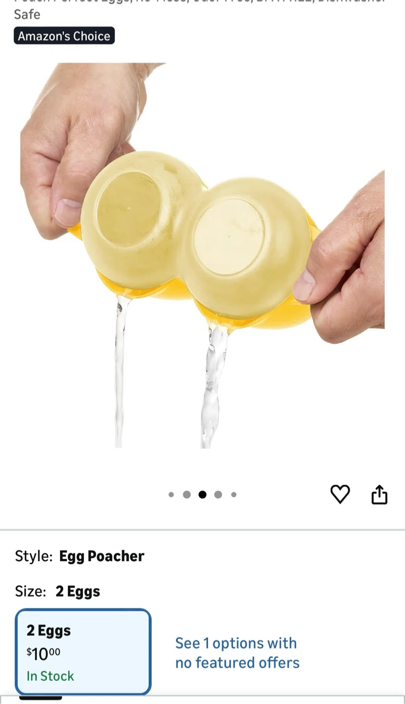 Yellow Egg Poacher - 2 Eggs - photo 4