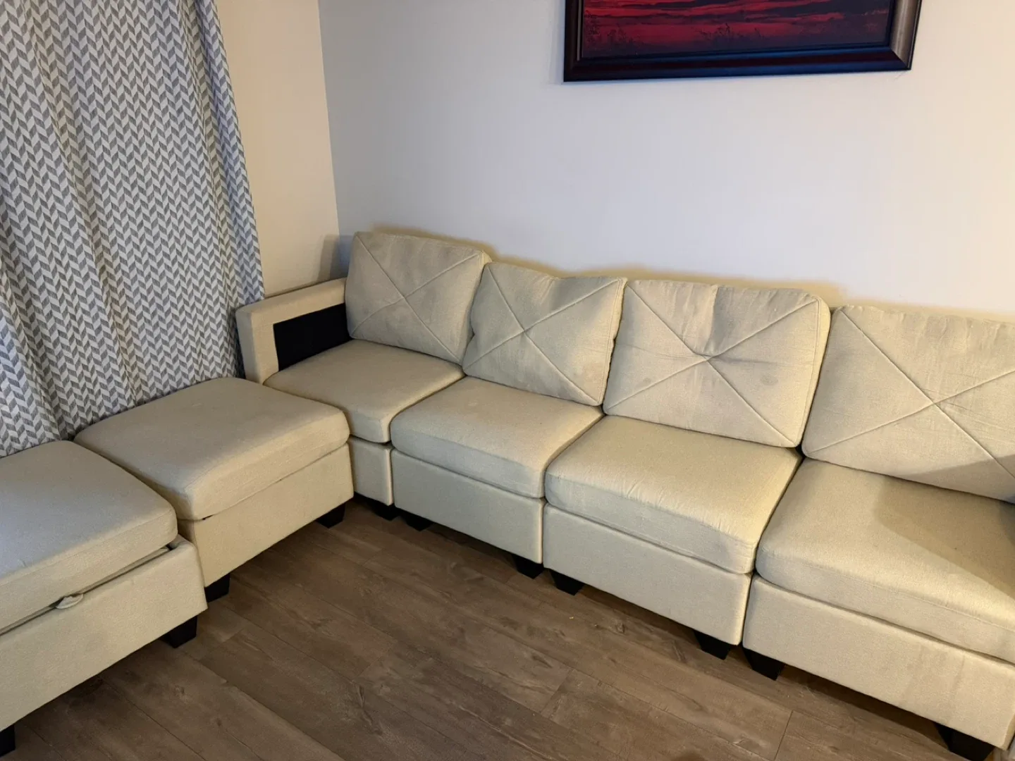 Modular Sectional Sofa - Cream Colour