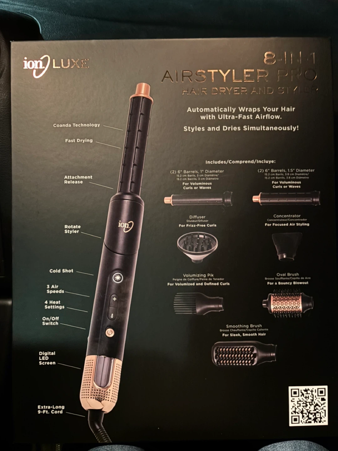 ion LUXE Airstyler Pro 8-in-1 Hair Dryer & Styler - photo 2
