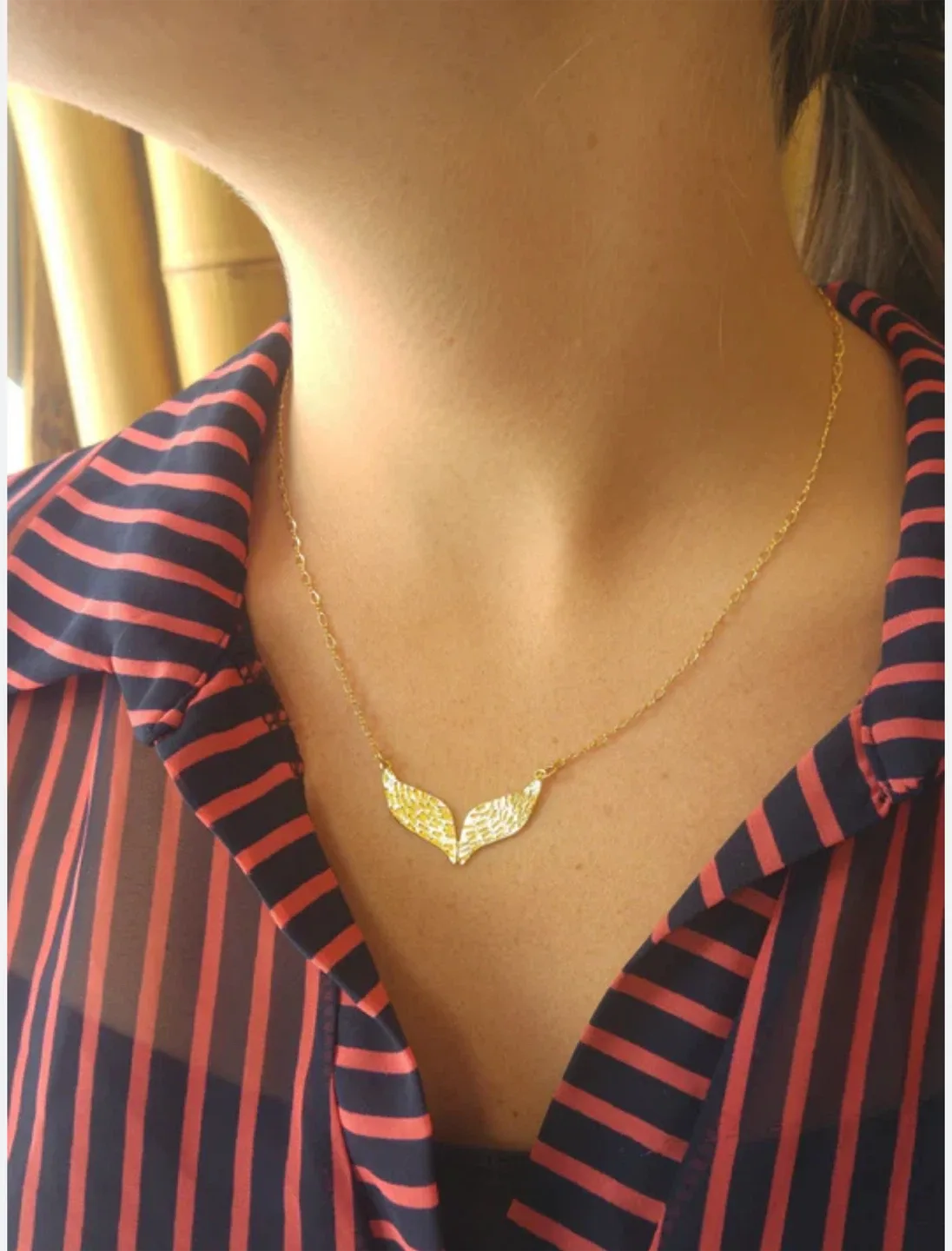 RW Wings Pendant Necklace