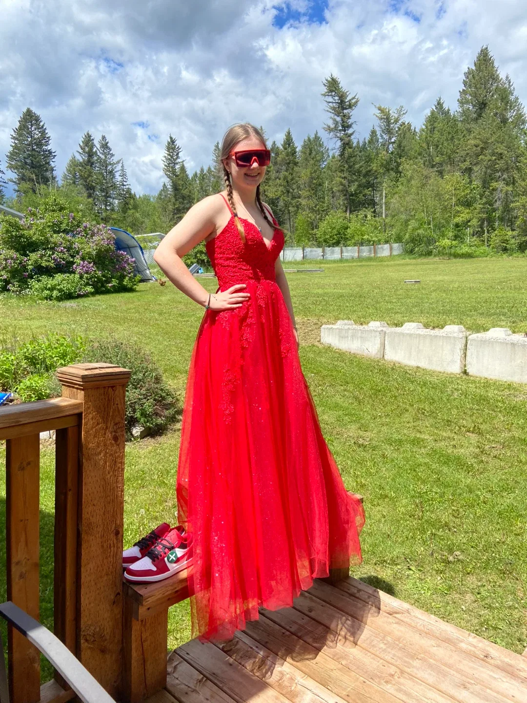 Red prom dress
