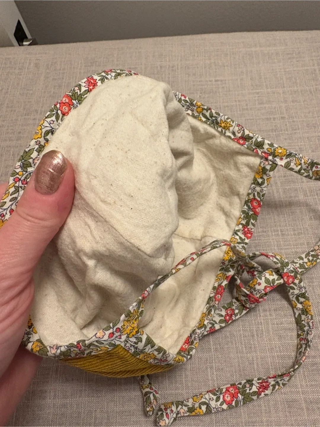 Baby Bonnet - Mustard Corduroy image indicator(3)