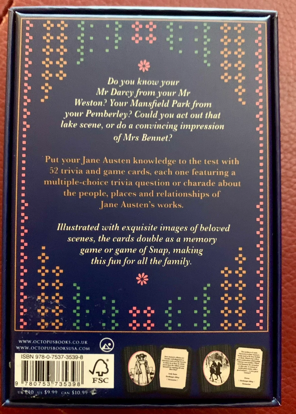 New Jane Austen Card and Trivia Game image indicator(2)