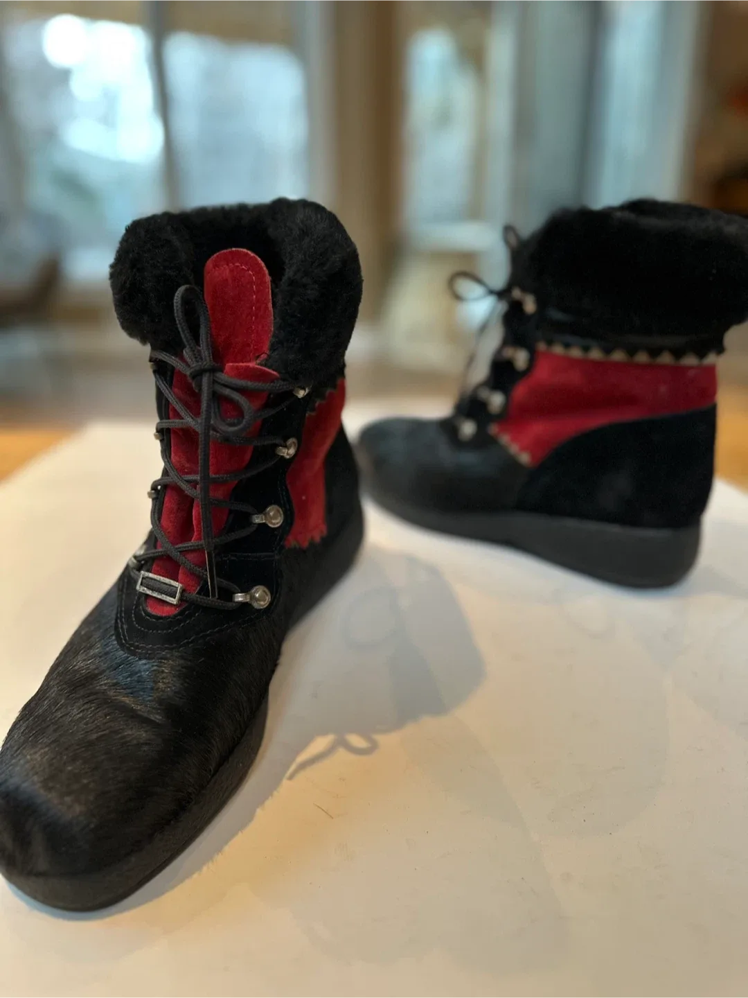 SOREL KAUFMAN  Women’s Calf Hair Fur-lined Boots Sz. 8.5 image indicator(5)