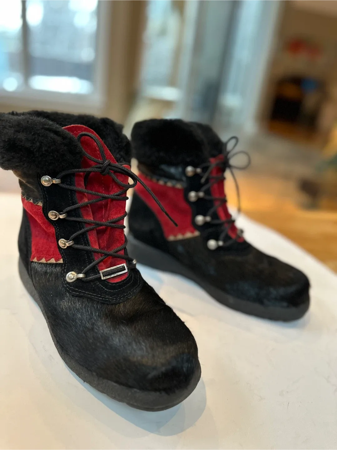 SOREL KAUFMAN  Women’s Calf Hair Fur-lined Boots Sz. 8.5 image indicator(2)