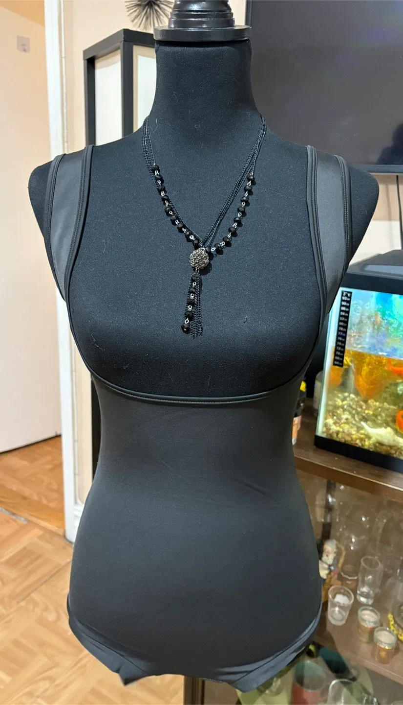 UnderWears Luxury Collection Black Bodysuit - Size L