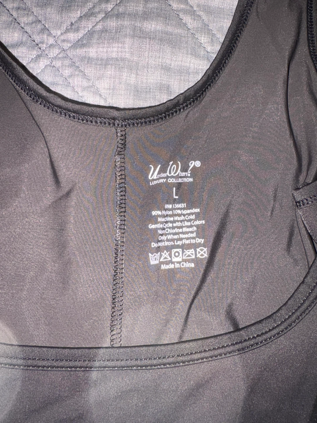 UnderWears Luxury Collection Black Bodysuit - Size L - photo 4