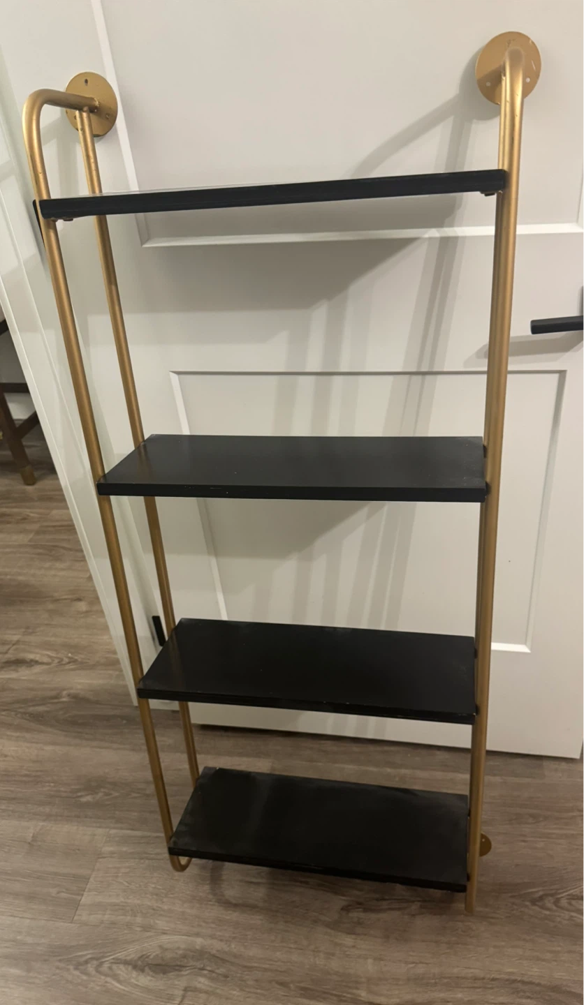Black & Gold Homesense Ladder Shelf