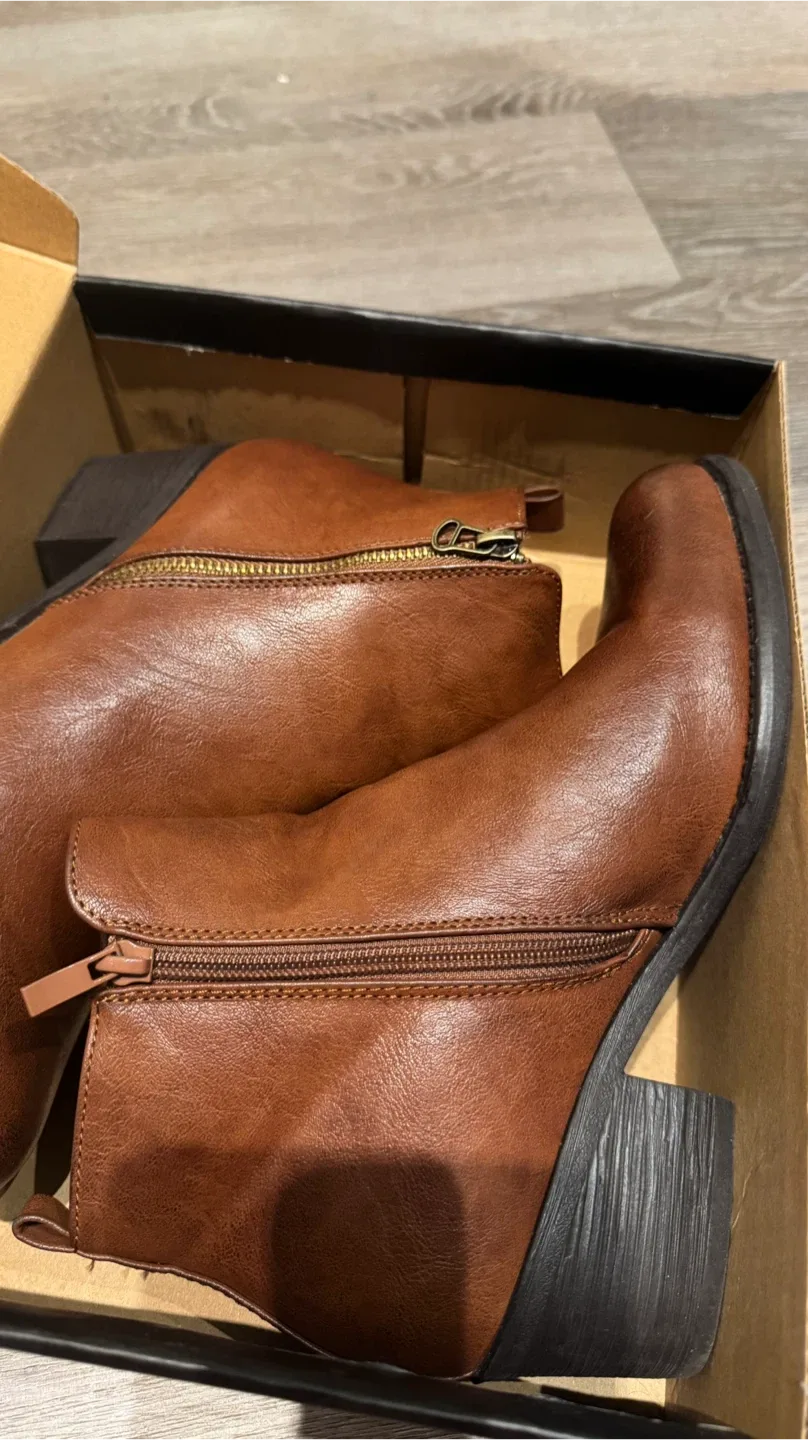 Kozi Canada Brown Ankle Boots image indicator(4)