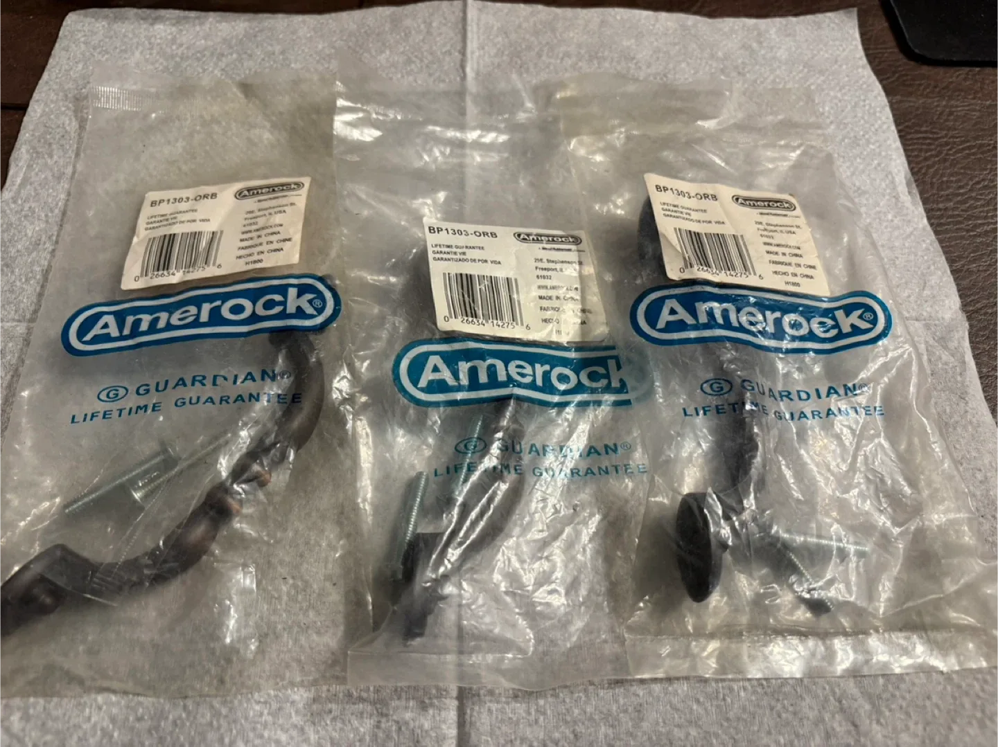 Amerock Sterling Traditions Cabinet Handle (3) Brand New image indicator(3)