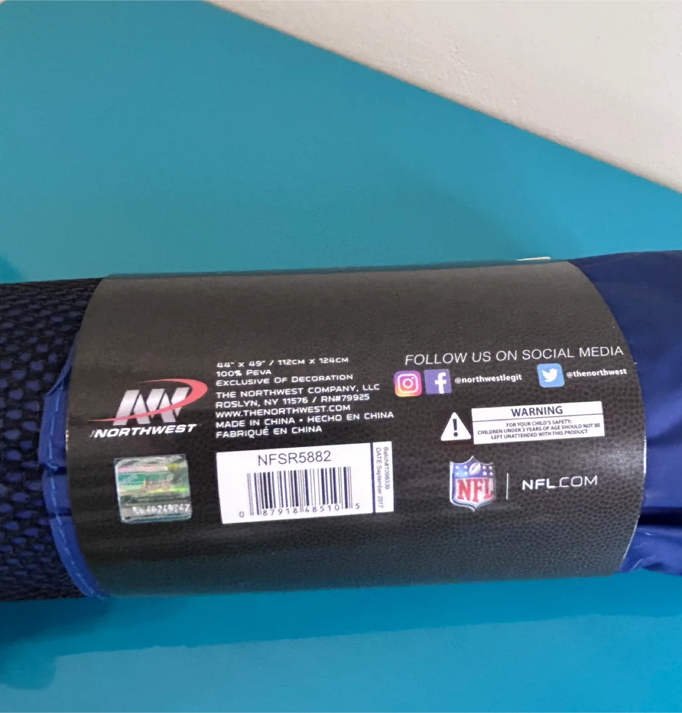 🏈NEW NFL Los Angeles Rams Adult Rain Poncho – Navy image indicator(3)