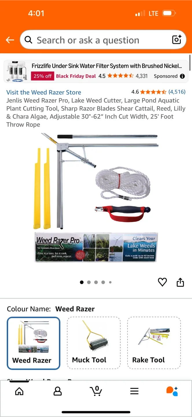 Jenlis Weed Razer Pro Lake Weed Cutter