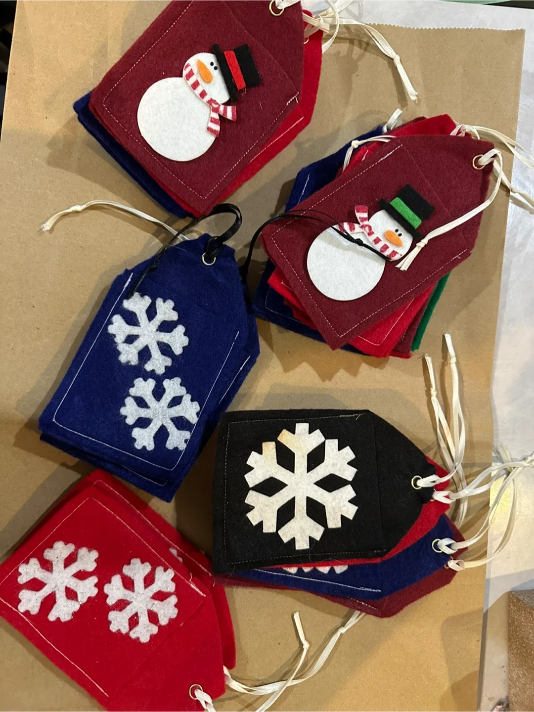 Handmade Felt Christmas Gift Tags