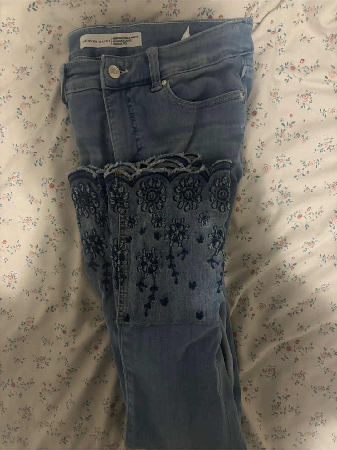 Denver Hayes Embroidered Jeans