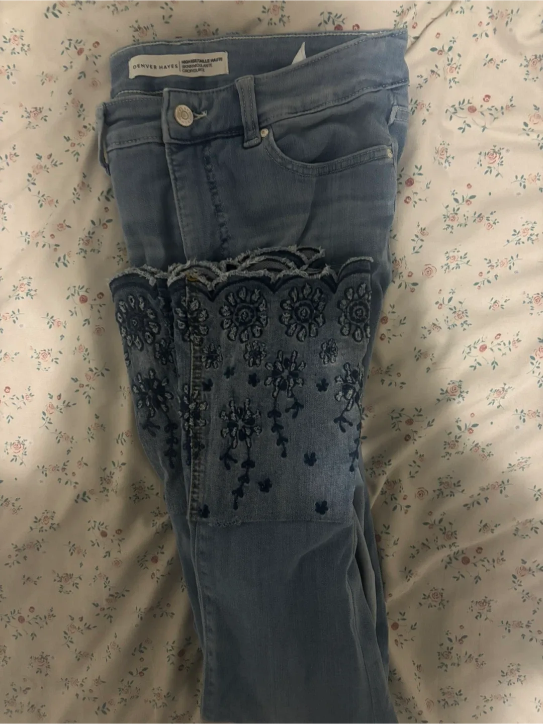 Denver Hayes Embroidered Jeans