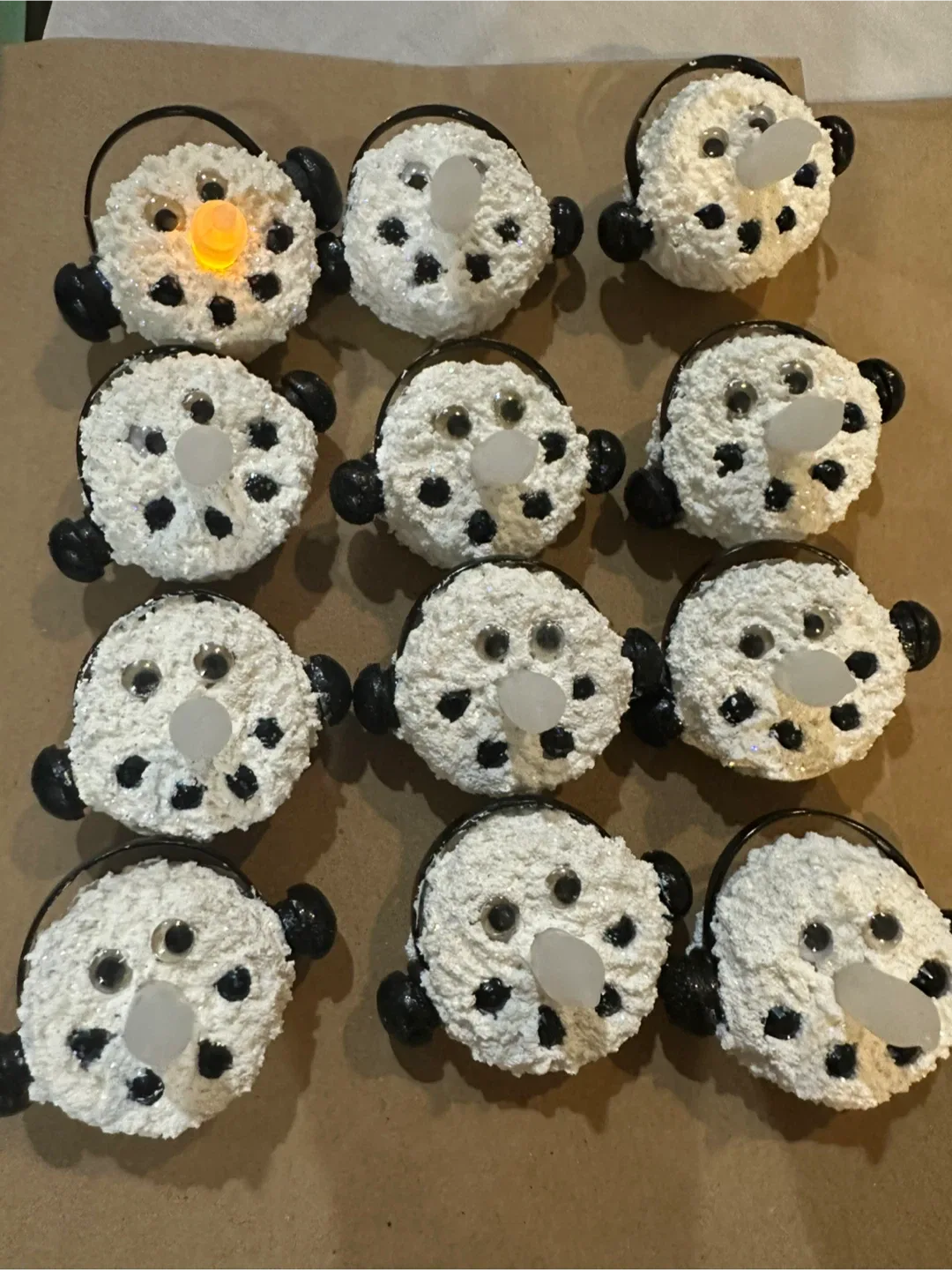 Handmade Snowman Christmas Ornaments