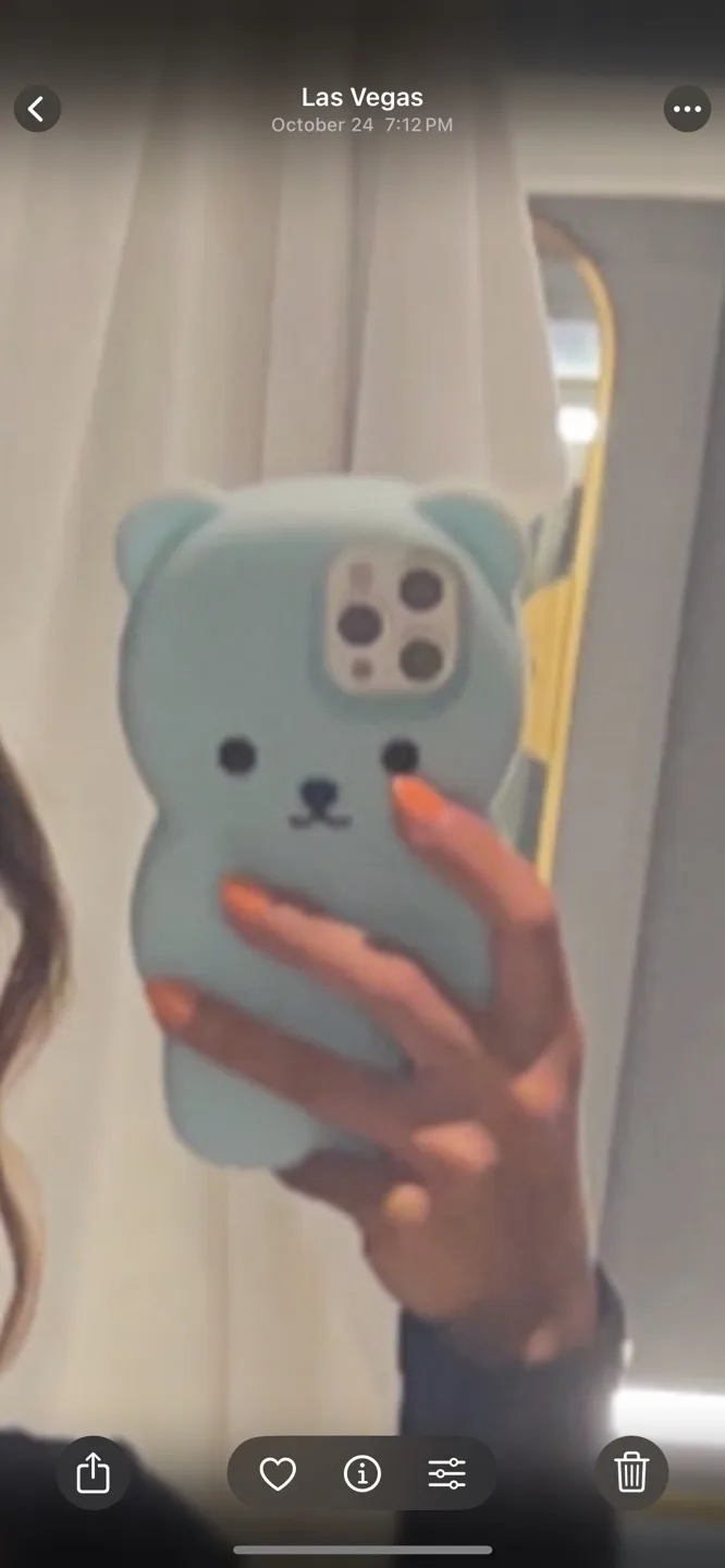 Light Blue Bear iPhone Case