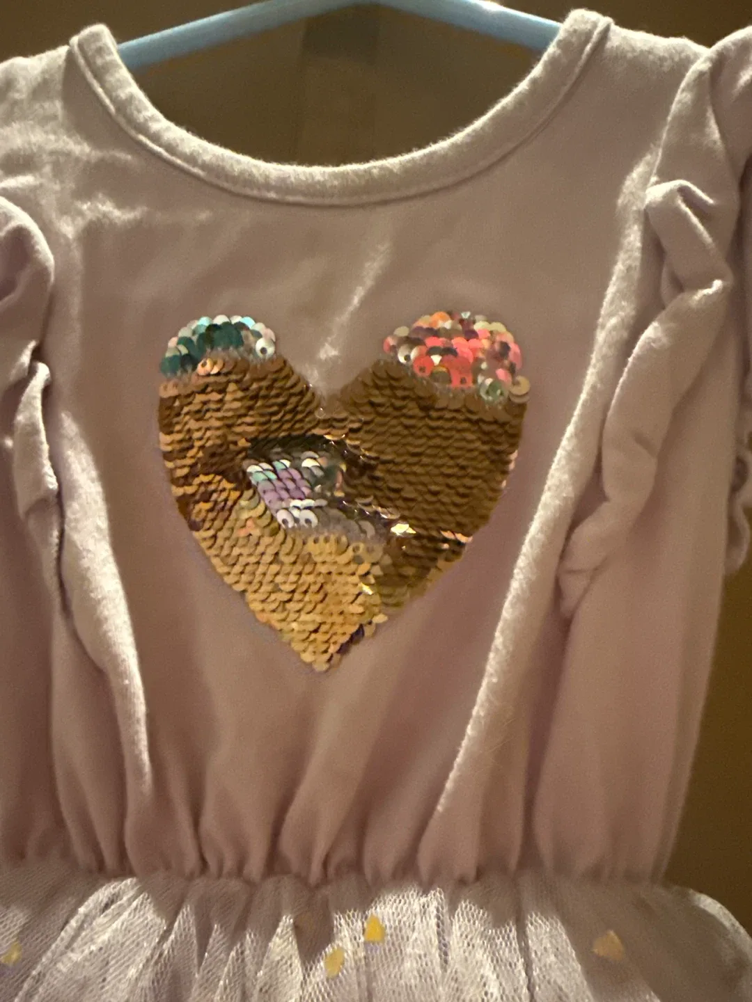 Girls' Dress with Sequin Heart image indicator(2)