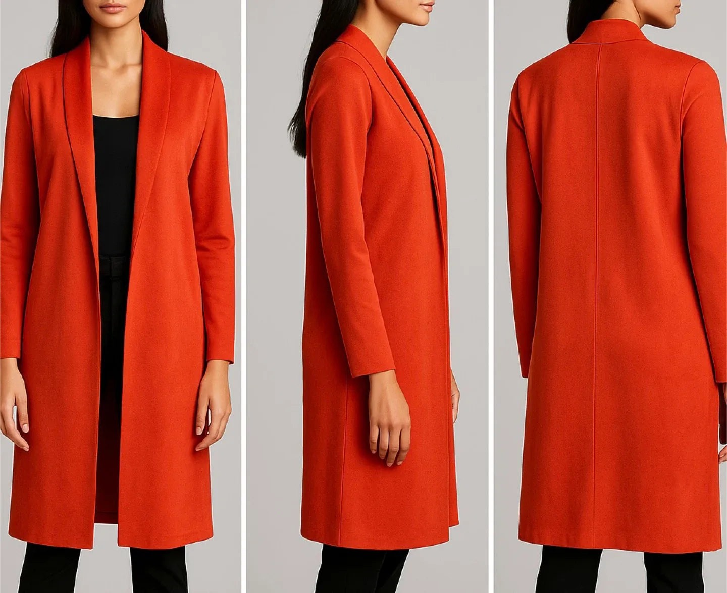 ZARA Collection Soft Suede Vibrant Red/CoralCoat